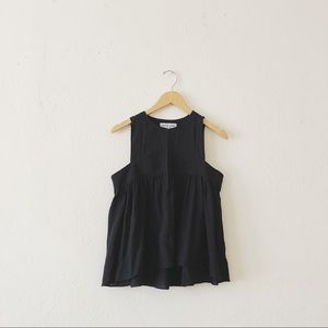 Apiece Apart | Black Sleeveless Blouse